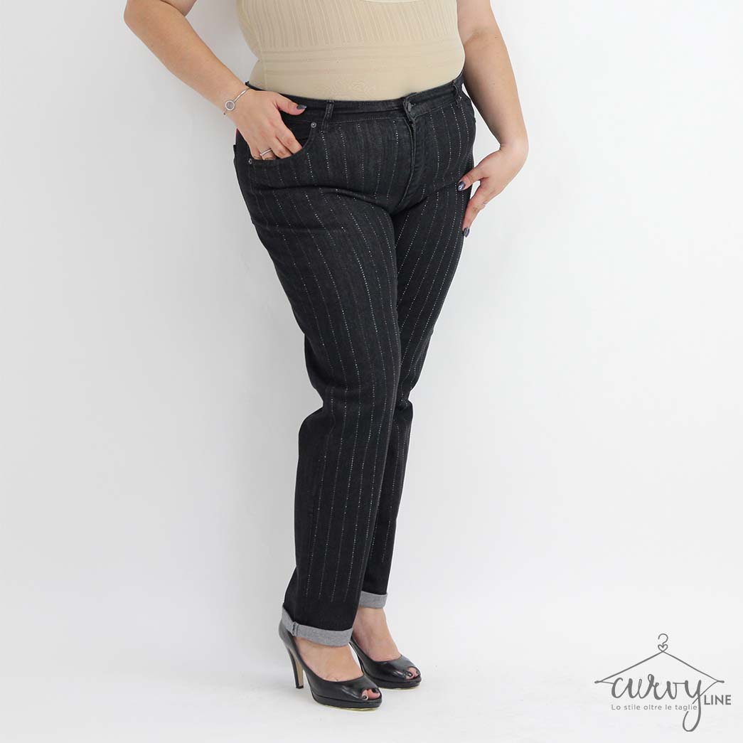 JEANS GESSATO STRASS - immagine 2