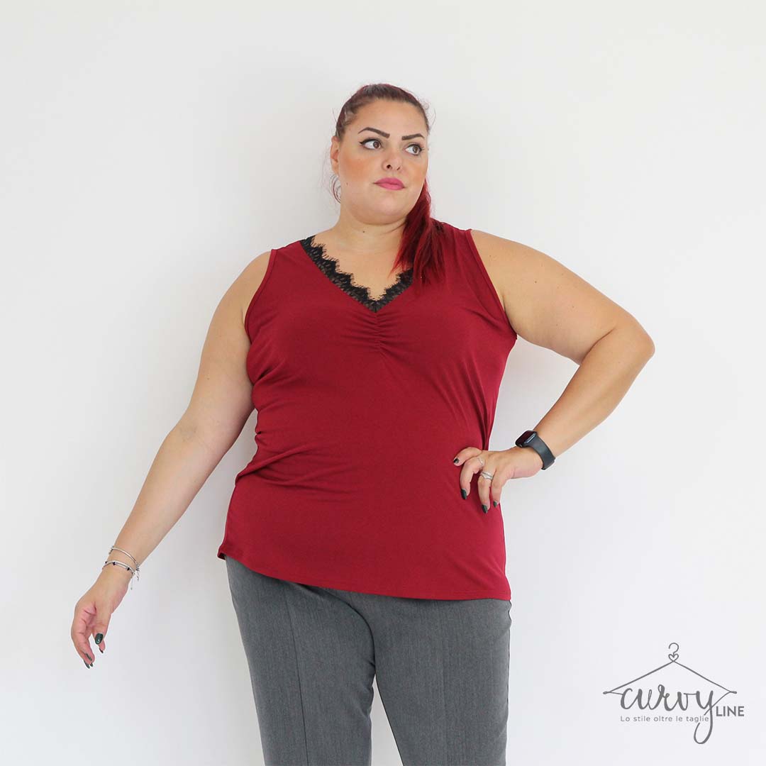 TOP PUNTILLA OVERSIZE - immagine 3