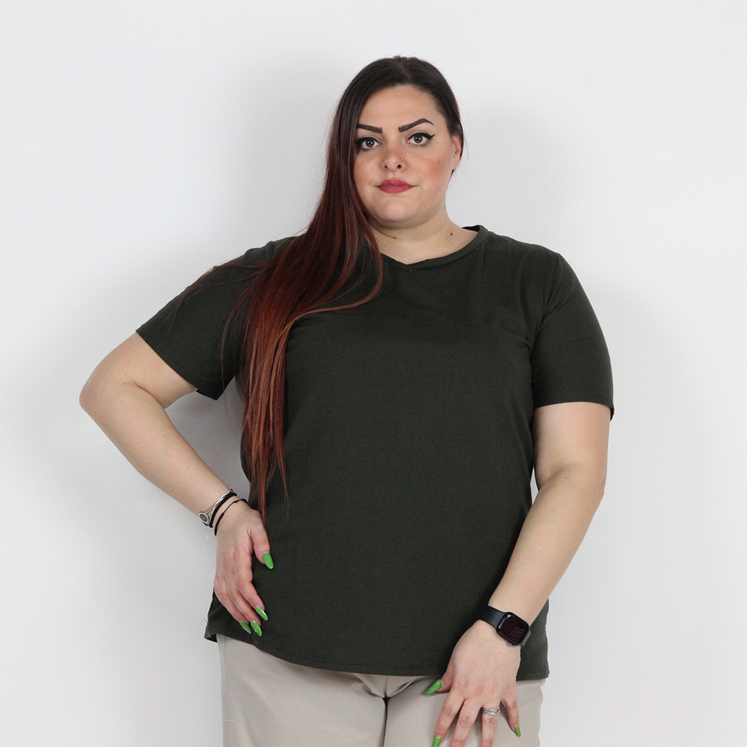 T-SHIRT BASIC COLOR CURVY - immagine 6