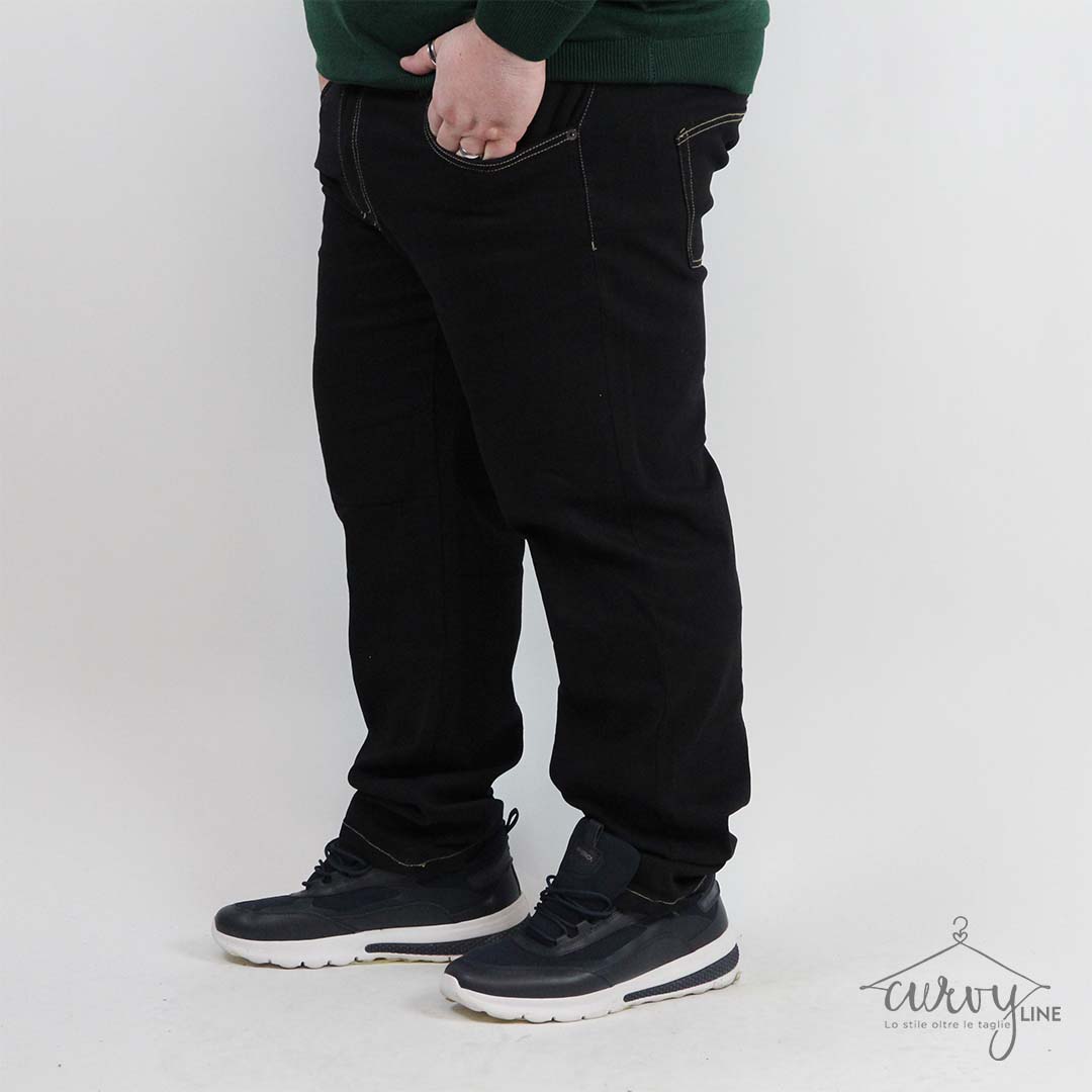 JEANS BLACK 5 TASCHE - immagine 6