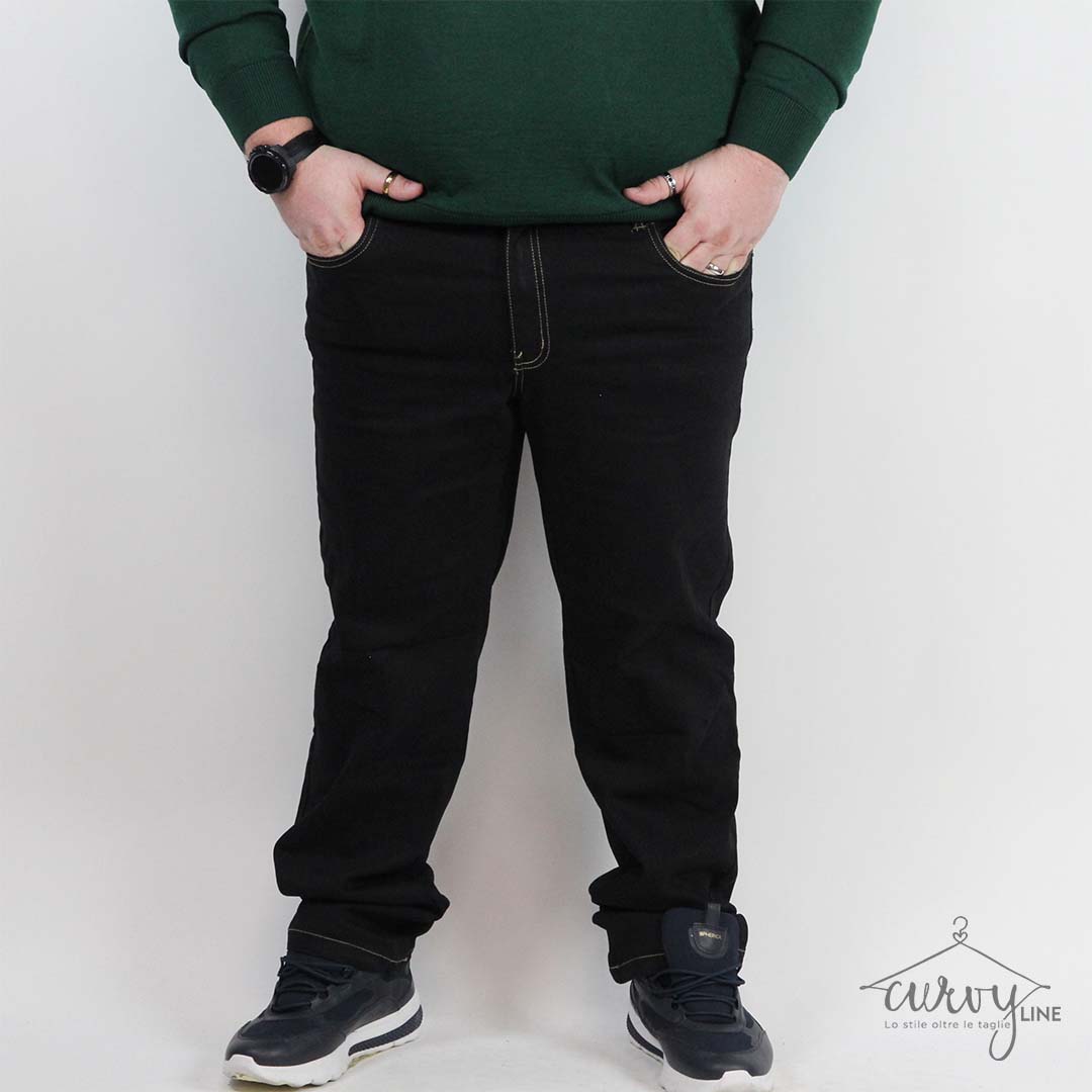 JEANS BLACK 5 TASCHE