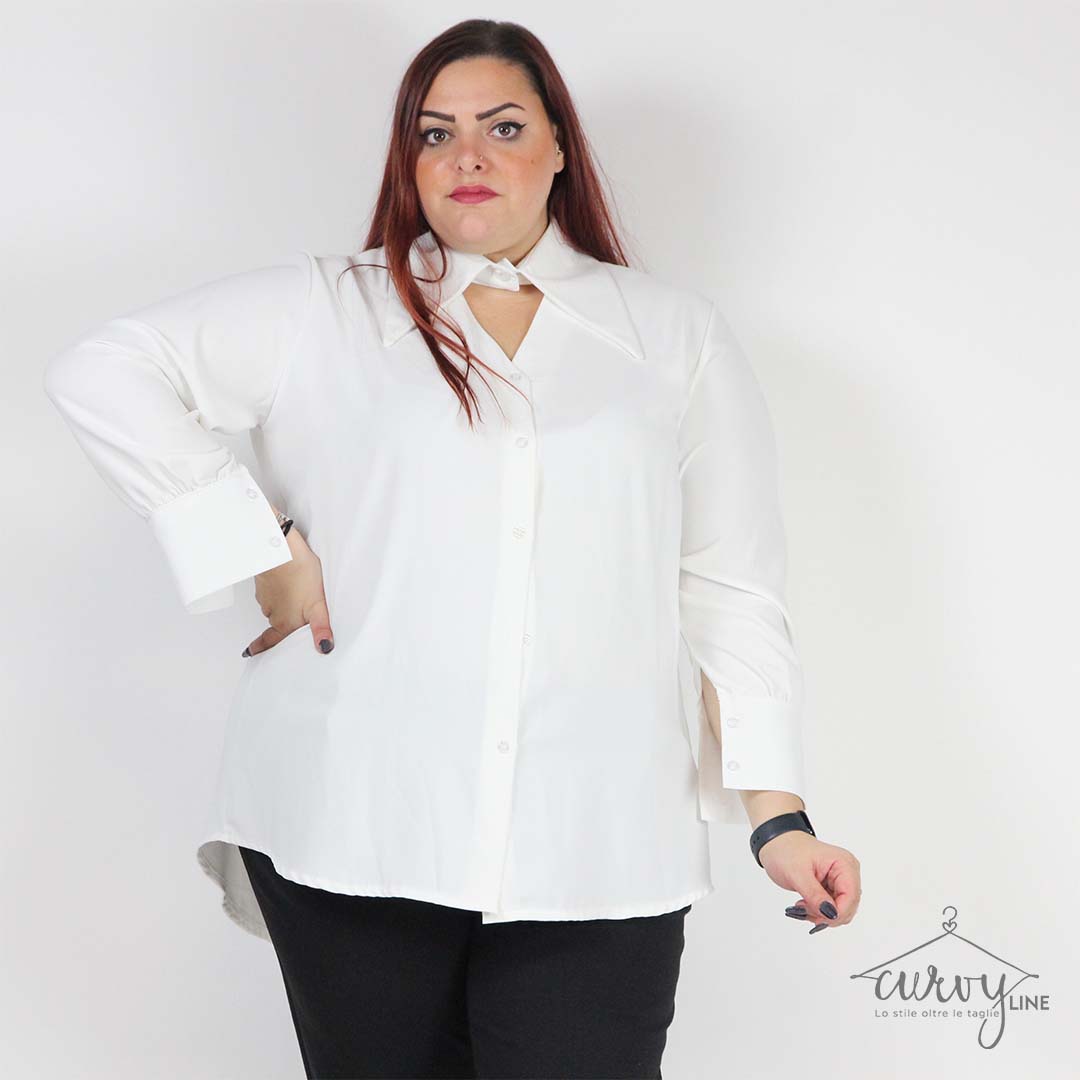 CAMICIA COLLO PUNTE CURVY - immagine 3