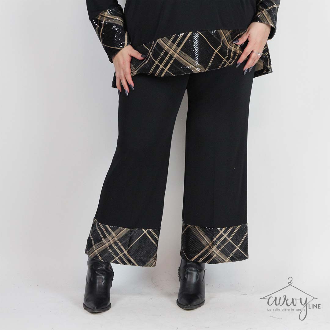 PANTALONE TARTAN PAILETTE