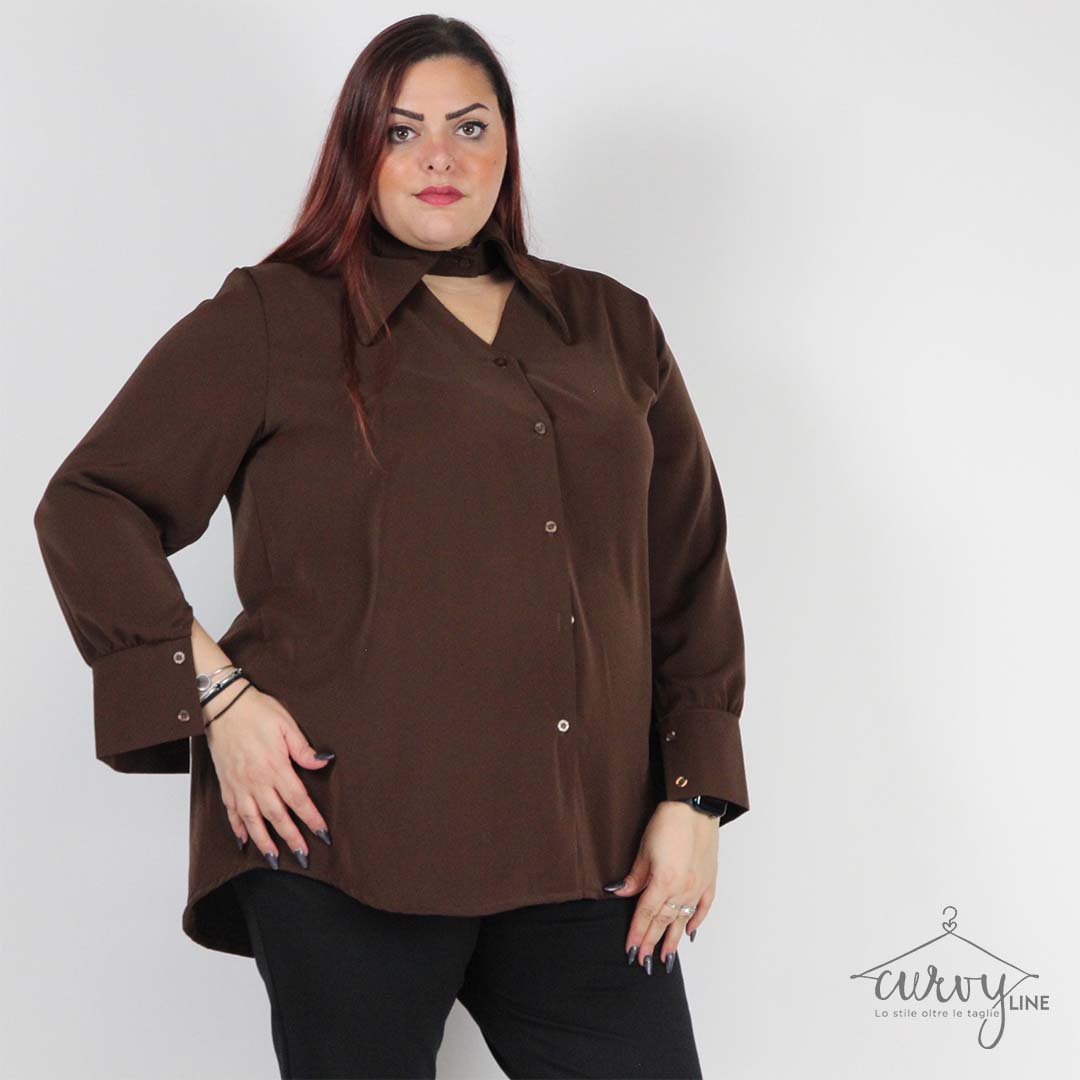 CAMICIA COLLO PUNTE CURVY - immagine 6
