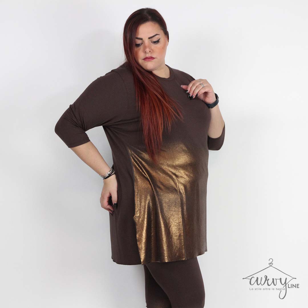 MAGLIA OVERSIZE LAMINATA - immagine 3