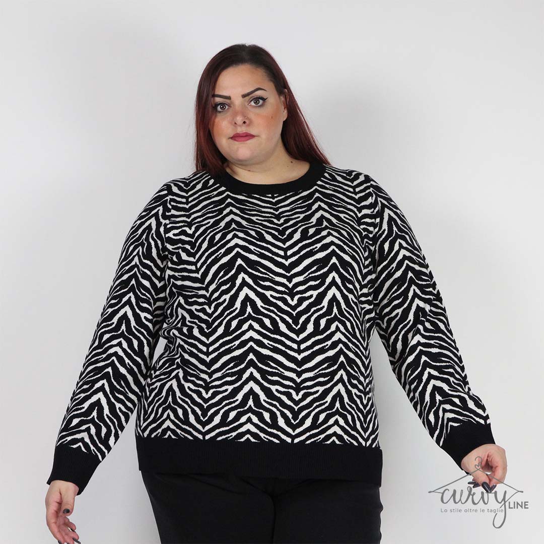 PULL ZEBRA PRINT OVER - immagine 2