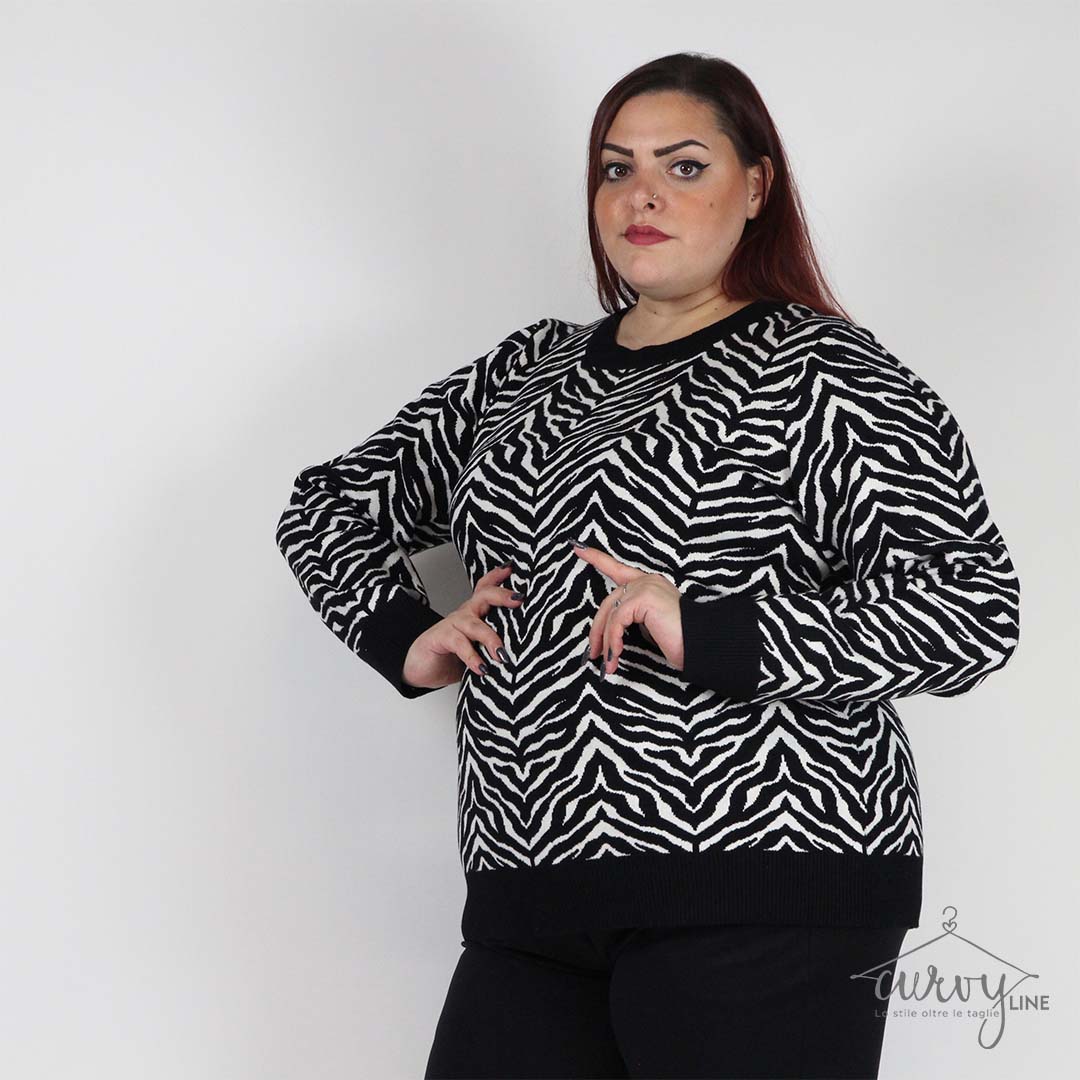 PULL ZEBRA PRINT OVER - immagine 3