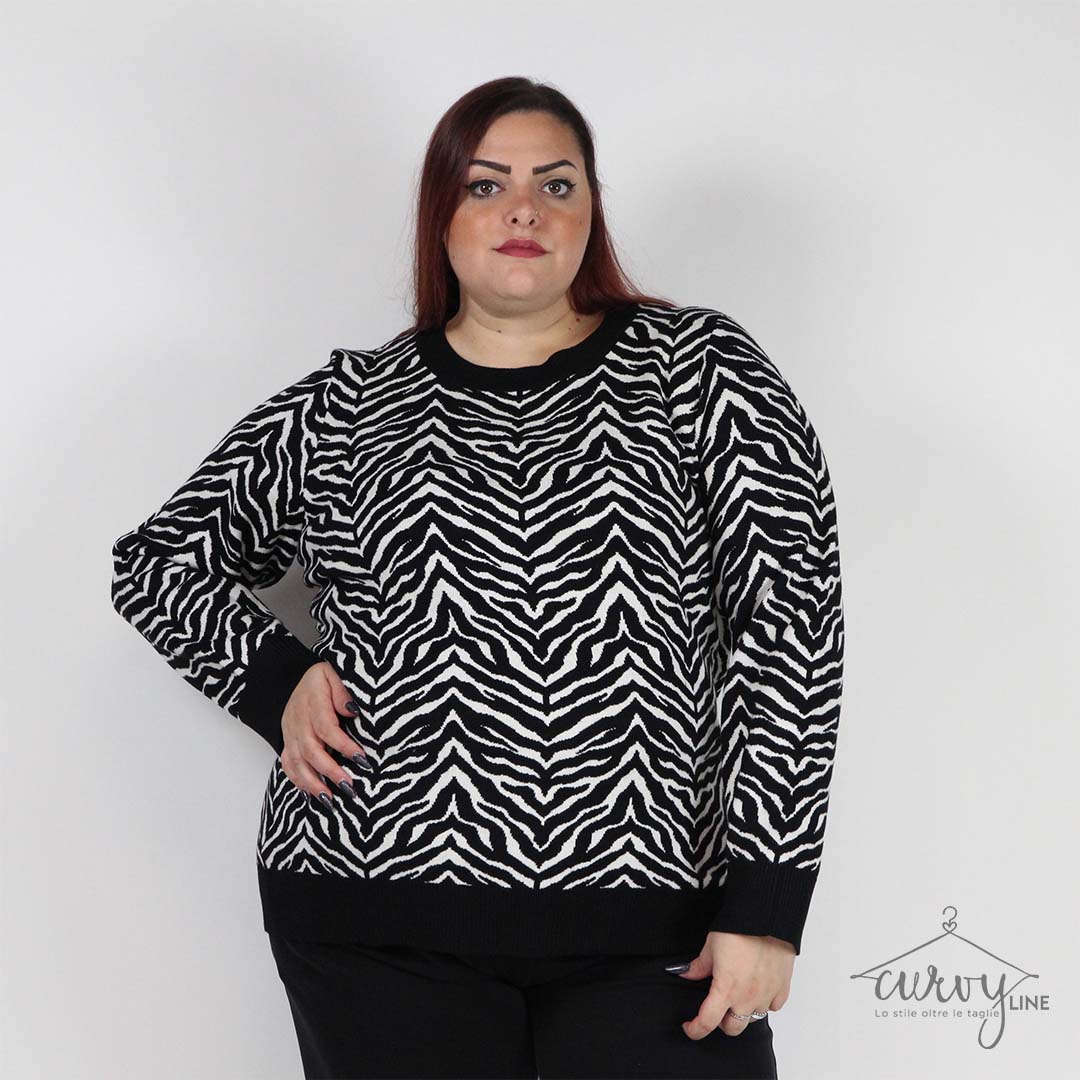 PULL ZEBRA PRINT OVER - immagine 4