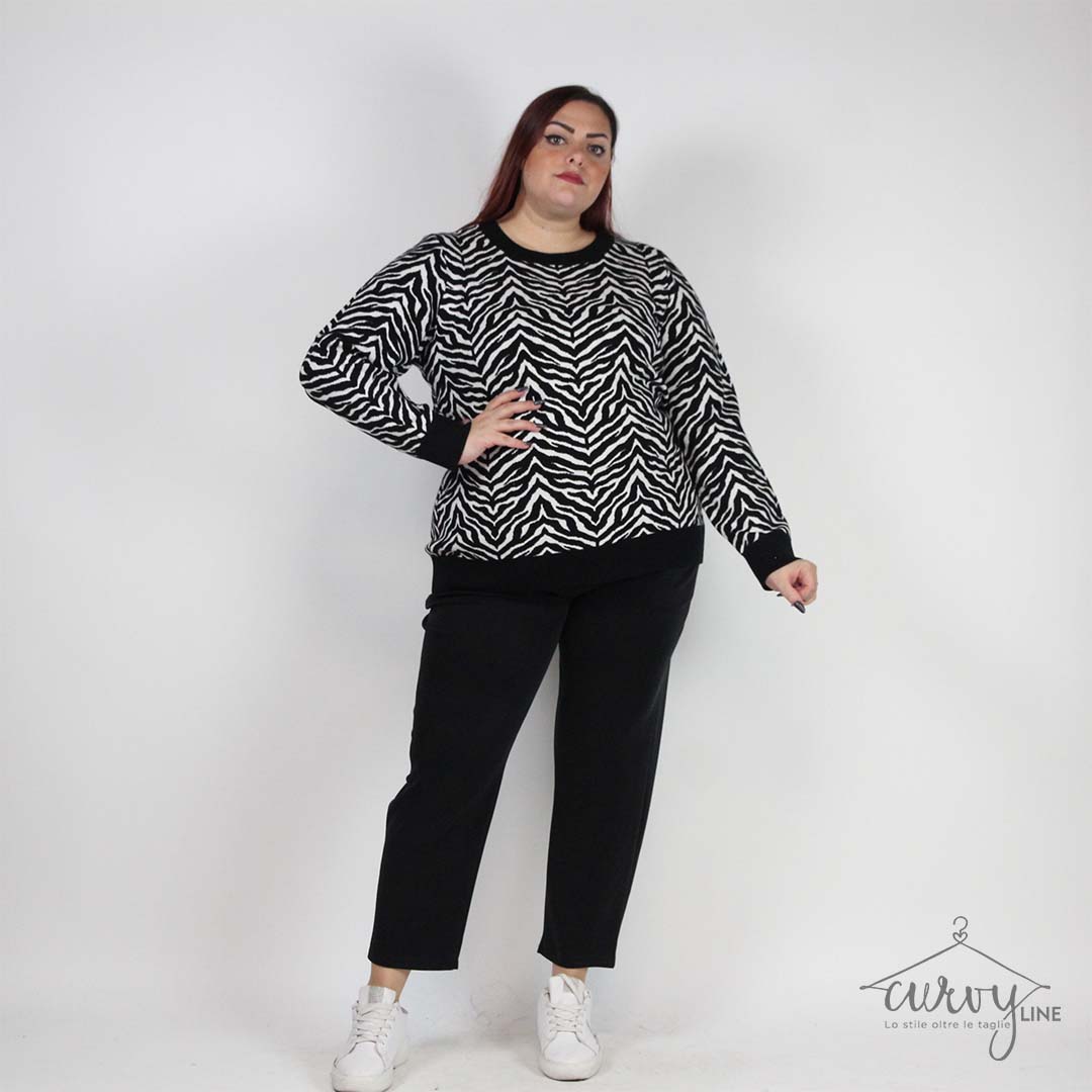 PULL ZEBRA PRINT OVER - immagine 6
