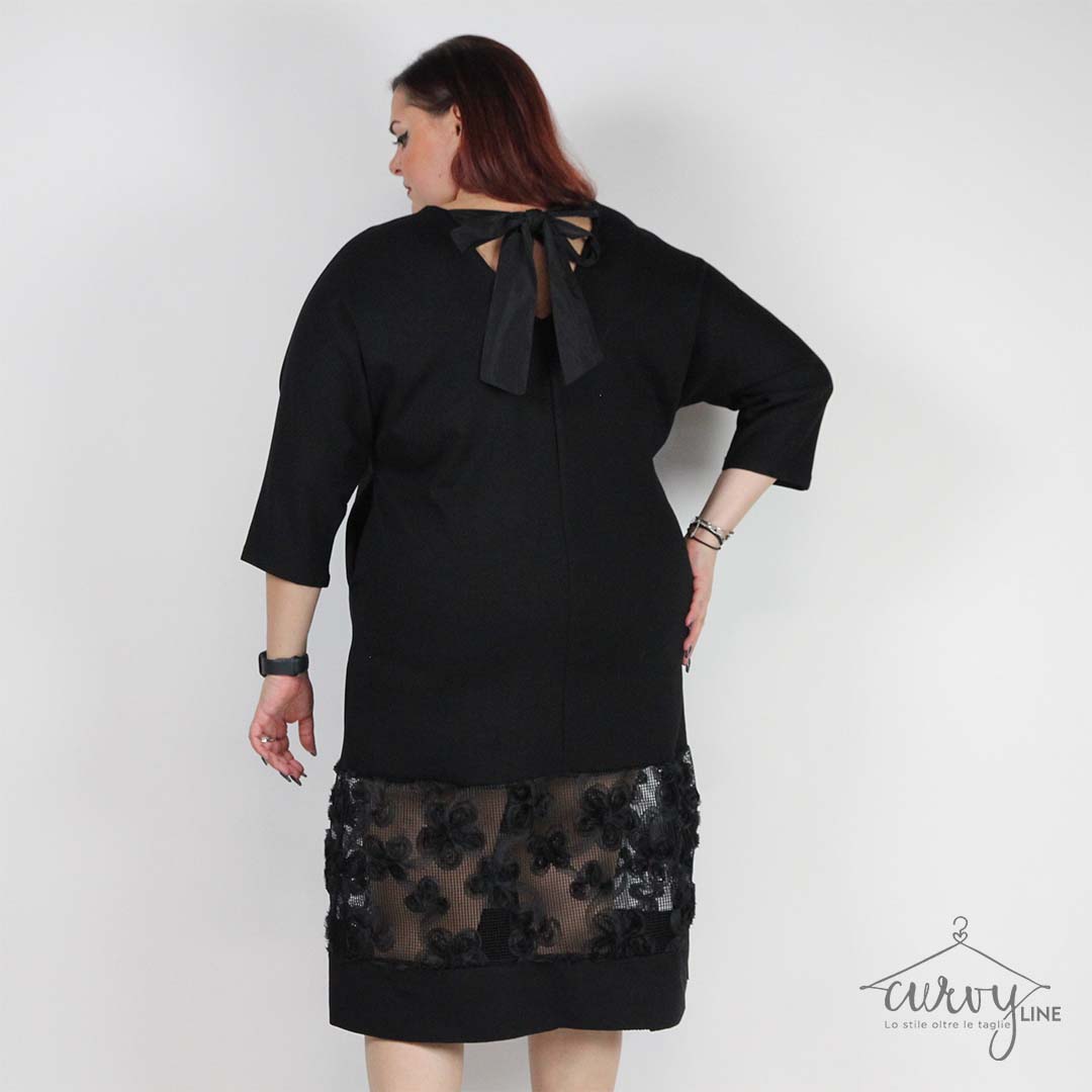 ABITO ROSE TULLE CURVY - immagine 3