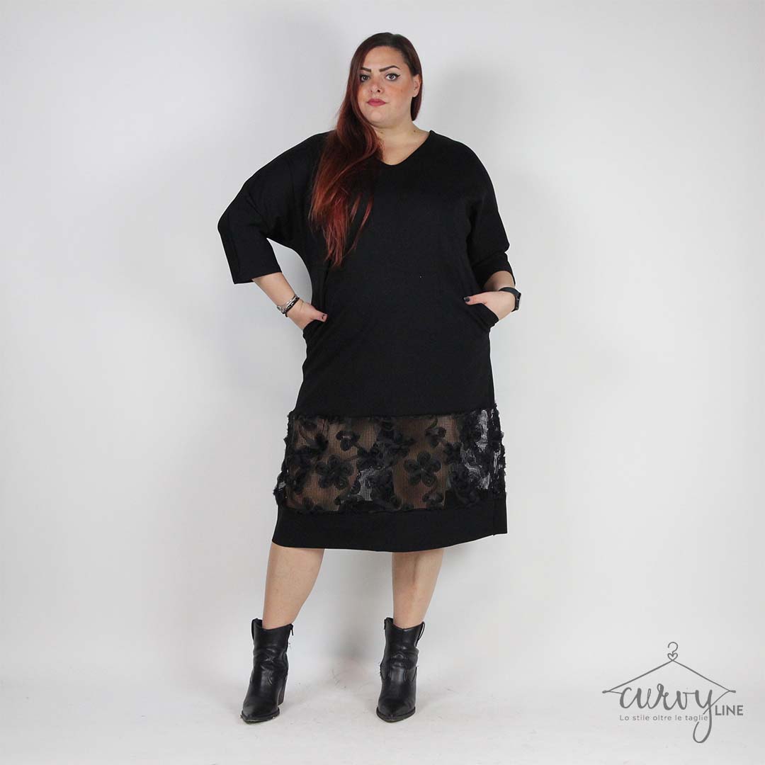 ABITO ROSE TULLE CURVY - immagine 8