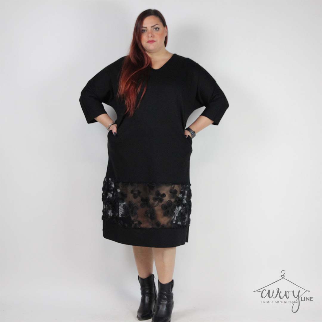 ABITO ROSE TULLE CURVY - immagine 9