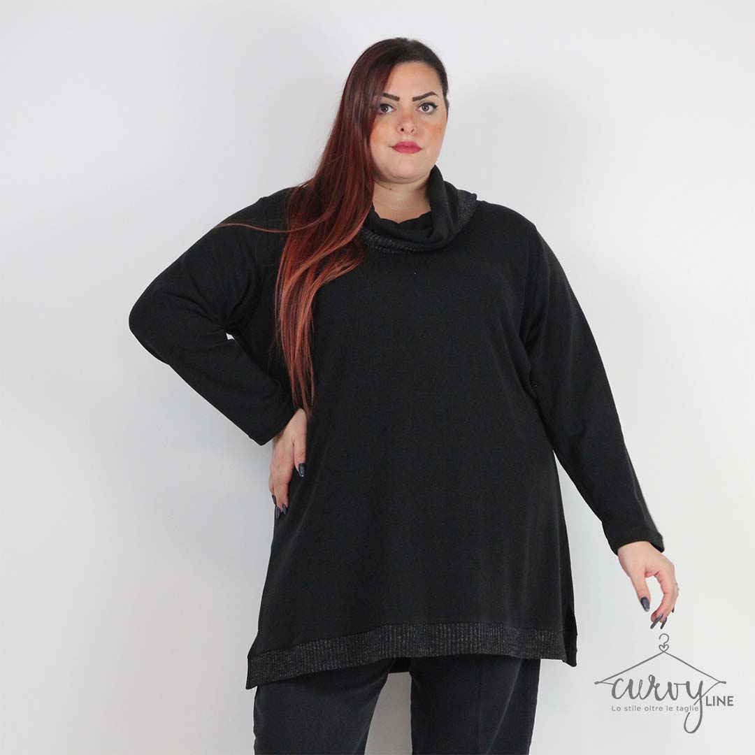 MAGLIA COLLO ANELLO BICOLOR - immagine 5