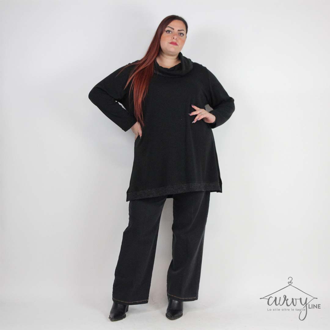 MAGLIA COLLO ANELLO BICOLOR - immagine 6