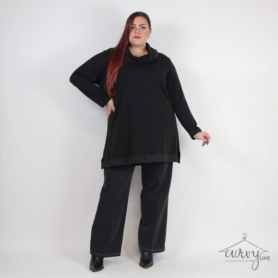 MAGLIA COLLO ANELLO BICOLOR - immagine 7