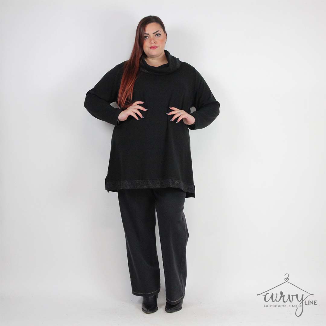 MAGLIA COLLO ANELLO BICOLOR - immagine 8
