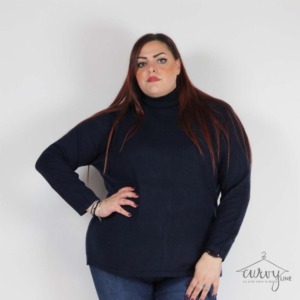 MAGLIA COLLO ALTO OVER