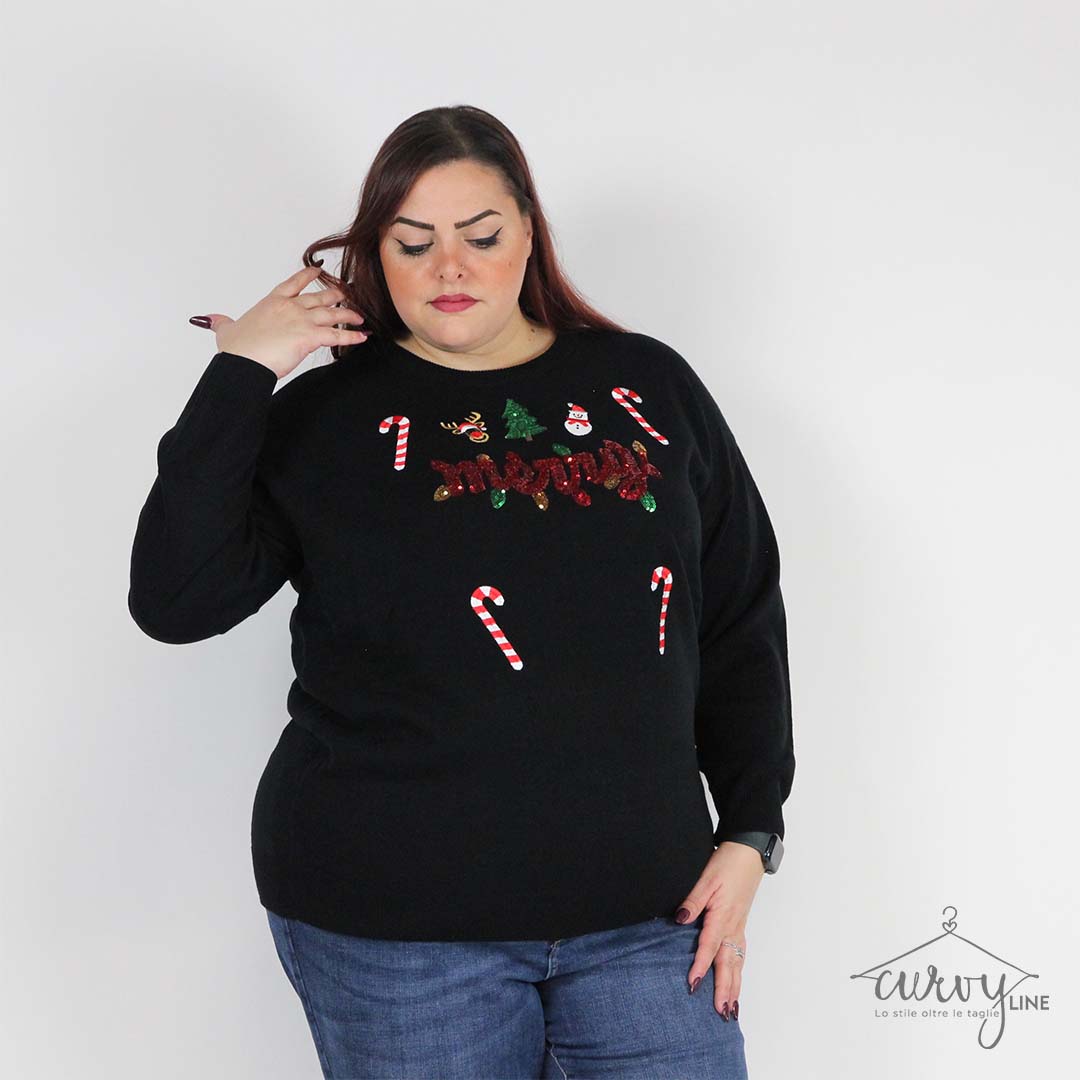 MAGLIONE NATALIZIO MERRY - immagine 4