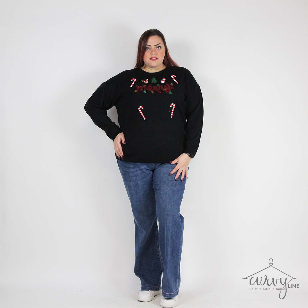 MAGLIONE NATALIZIO MERRY - immagine 3