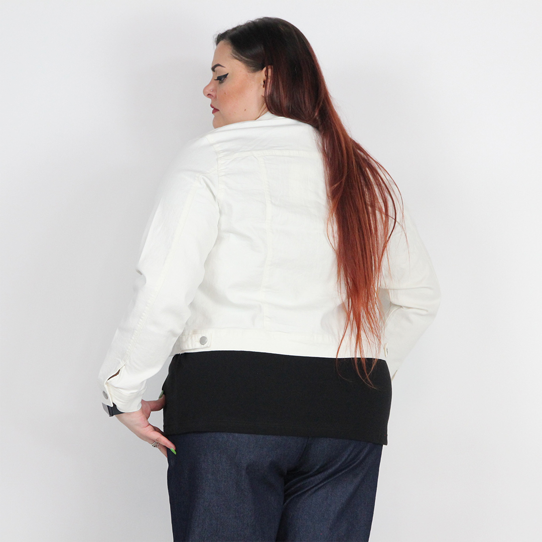 GIACCA JEANS CROP CURVY - immagine 10