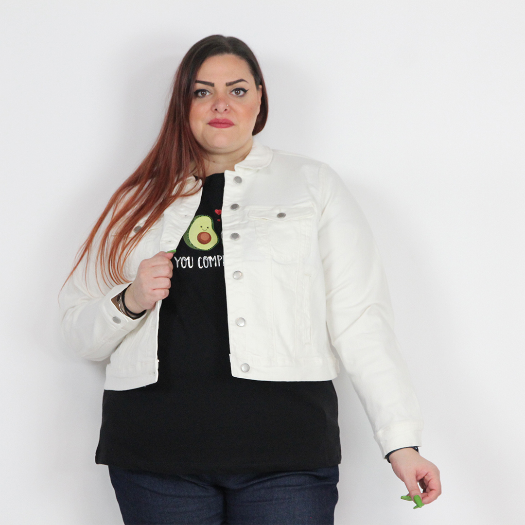 GIACCA JEANS CROP CURVY - immagine 13