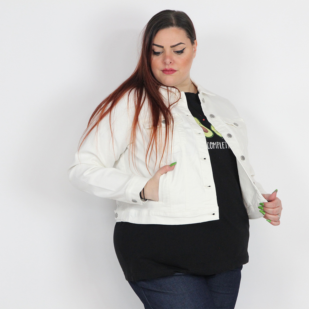 GIACCA JEANS CROP CURVY - immagine 14