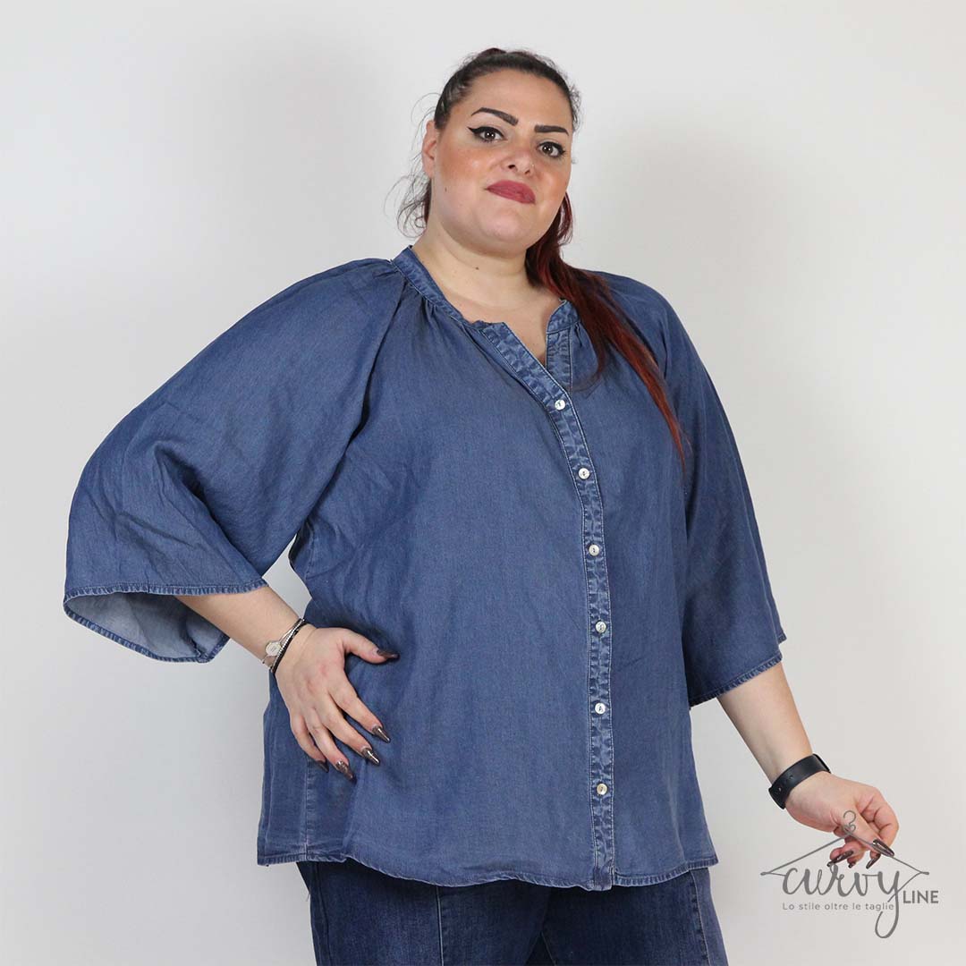 BLUSA ELARA JEANS OVER - immagine 3