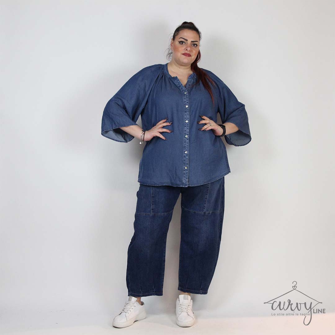 BLUSA ELARA JEANS OVER - immagine 5