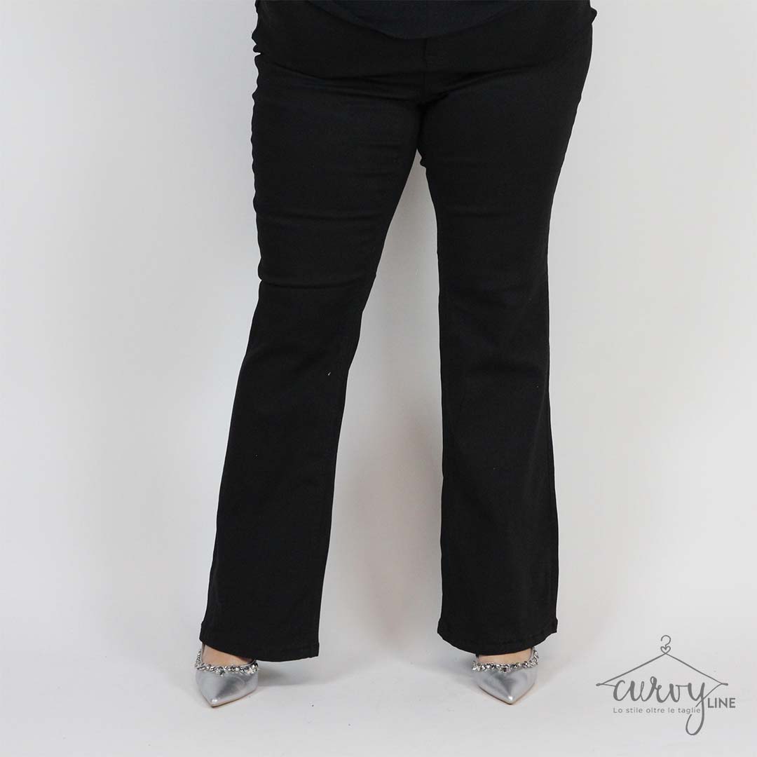 JEANS BLACK FLARED