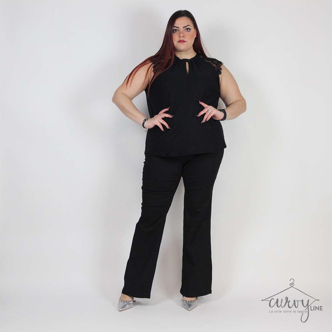 JEANS BLACK FLARED - immagine 8