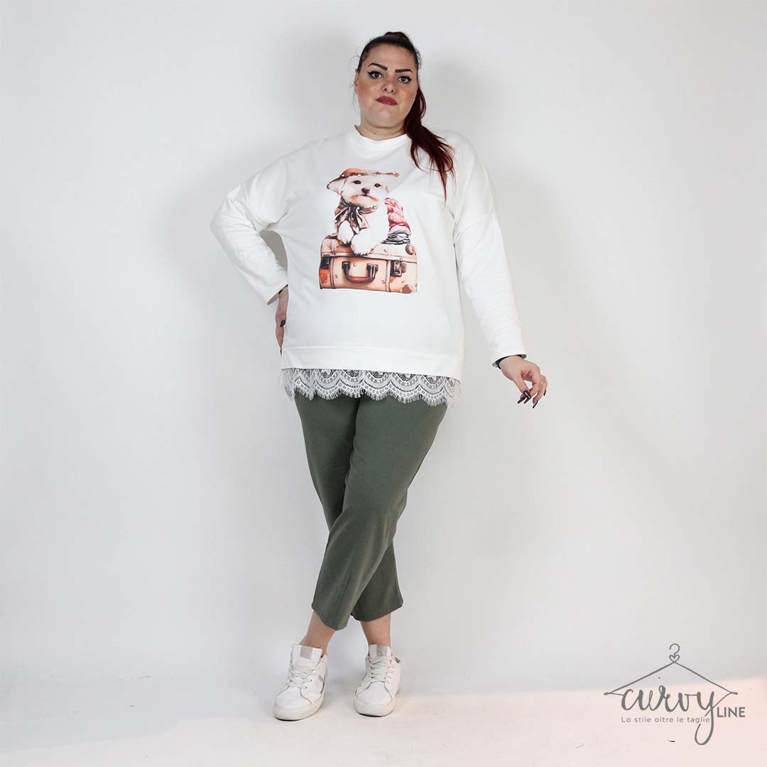 FELPA ORSETTO PIZZO - immagine 4