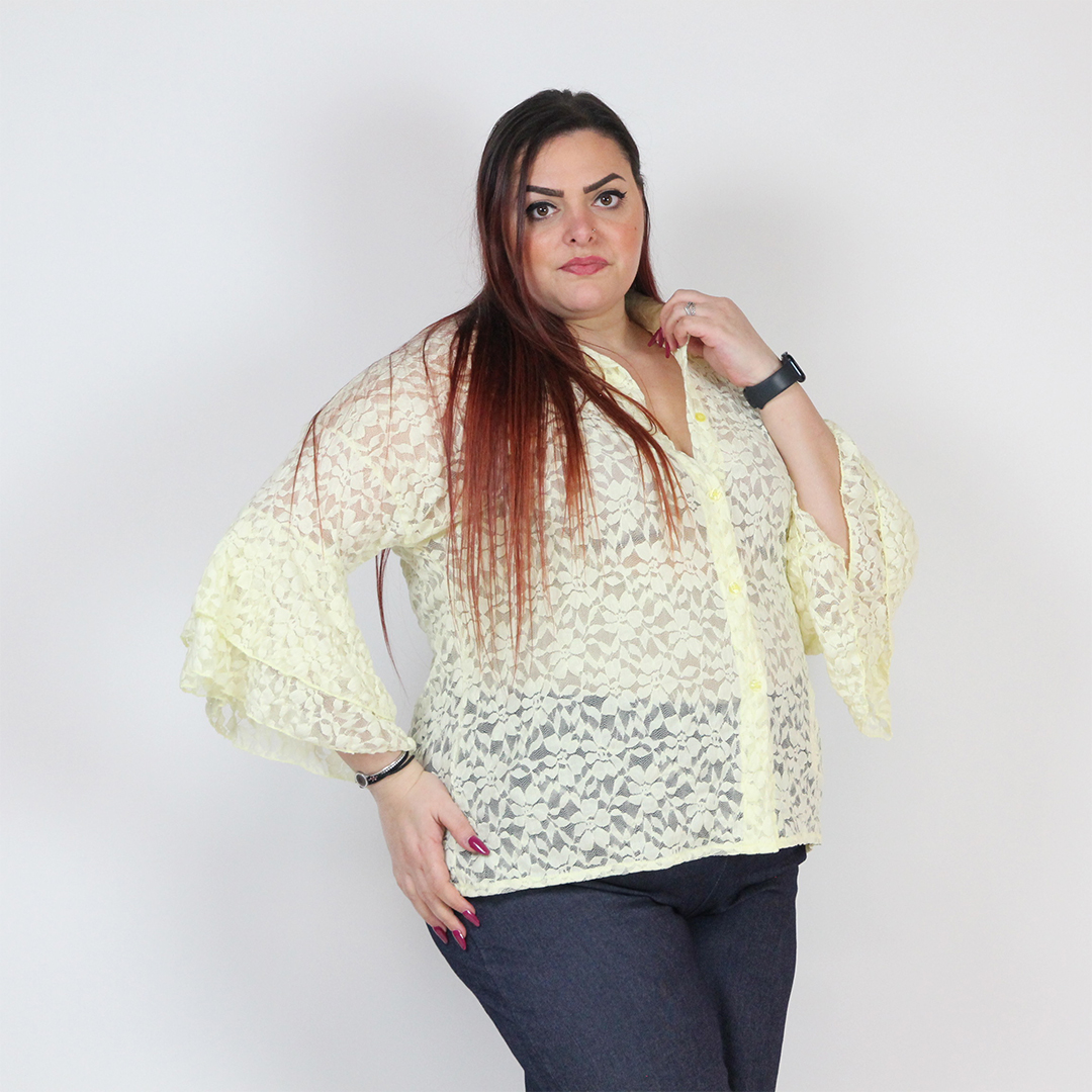 CAMICETTA PIZZO CURVY - immagine 5