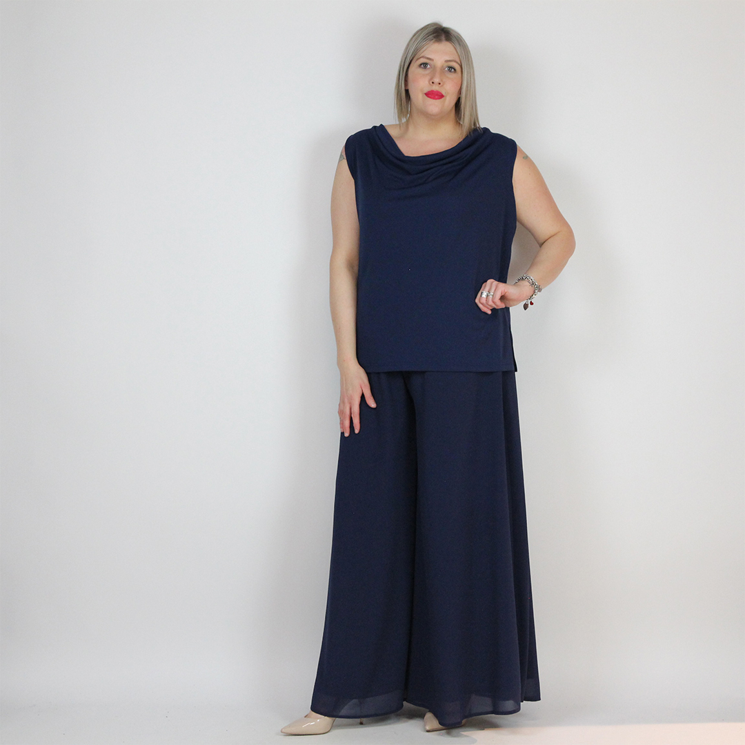 PANTALONE PALAZZO DOPPIATO - immagine 7