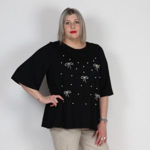 MAGLIA FIOCCHI PERLE