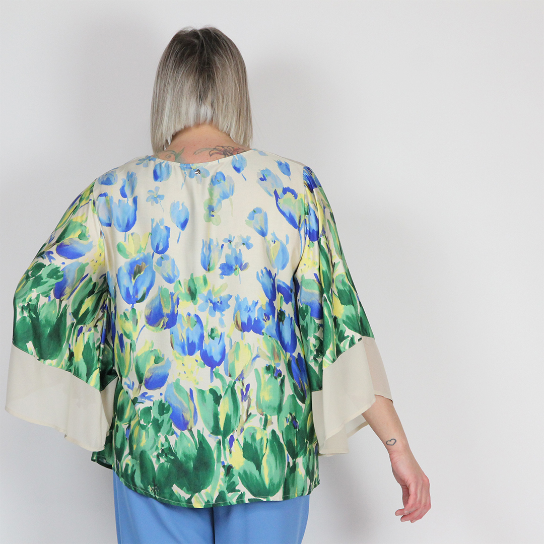 BLUSA VOLANT TULIPANI - immagine 4