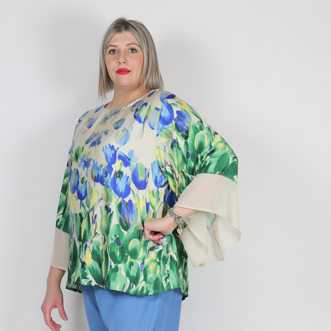 BLUSA VOLANT TULIPANI - immagine 5