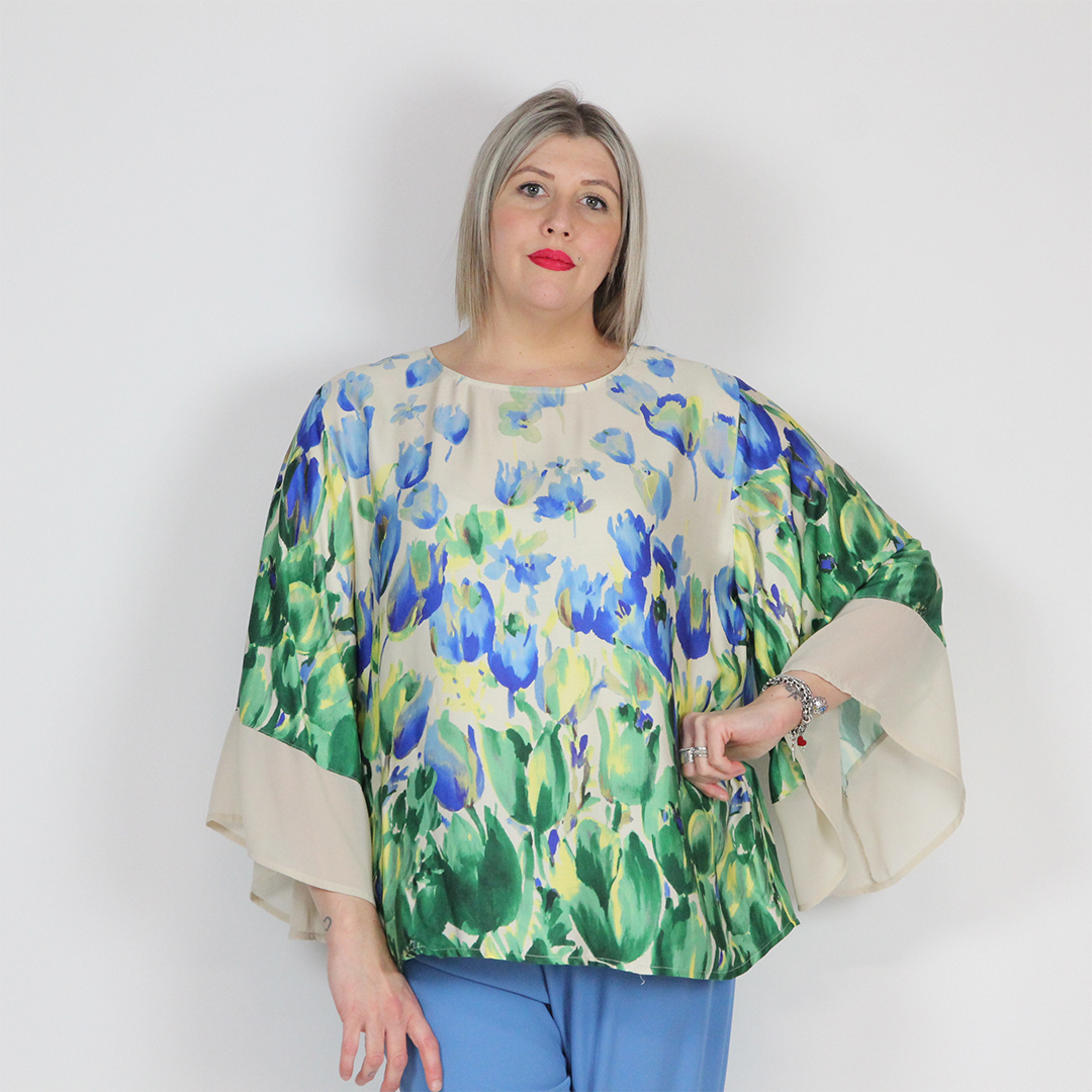 BLUSA VOLANT TULIPANI - immagine 6