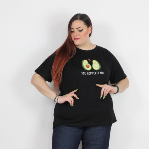 T-SHIRT AVOCADO NERO