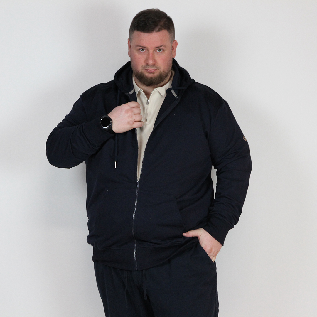 GIACCA ZIP INSERTI COTONE