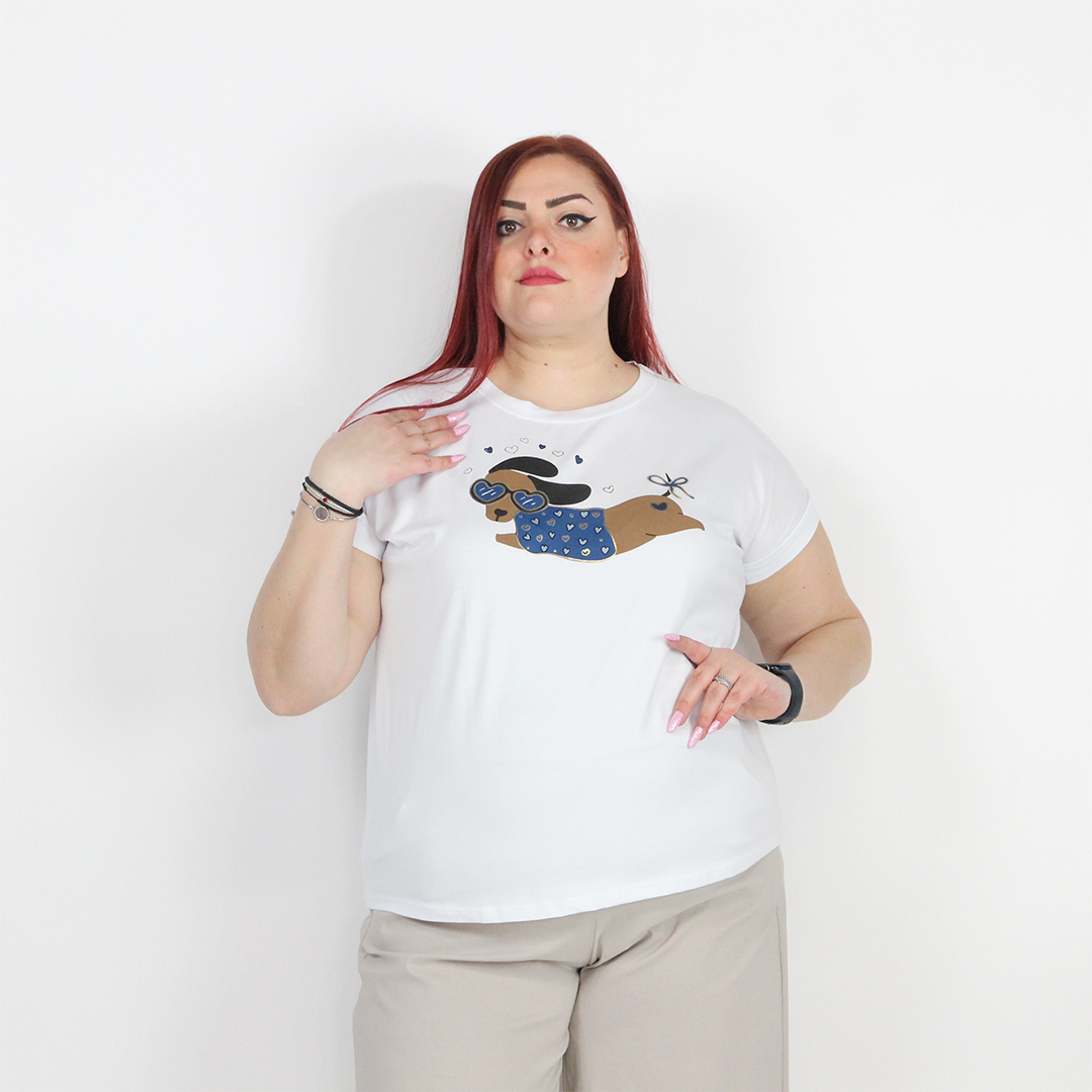 T-SHIRT BASSOTTO VOLANTE - immagine 3