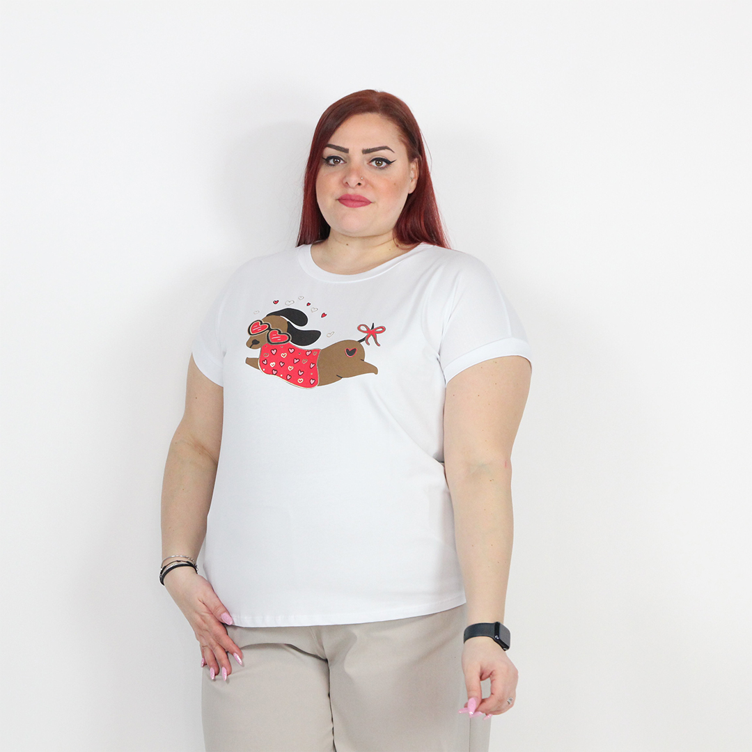T-SHIRT BASSOTTO VOLANTE - immagine 5