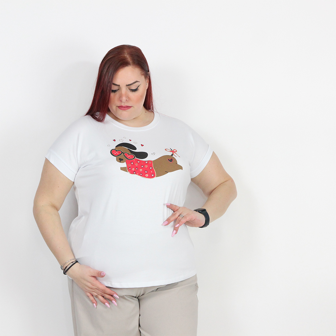 T-SHIRT BASSOTTO VOLANTE - immagine 6