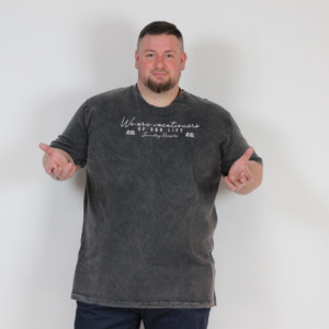T-SHIRT ANTRACITE OVER
