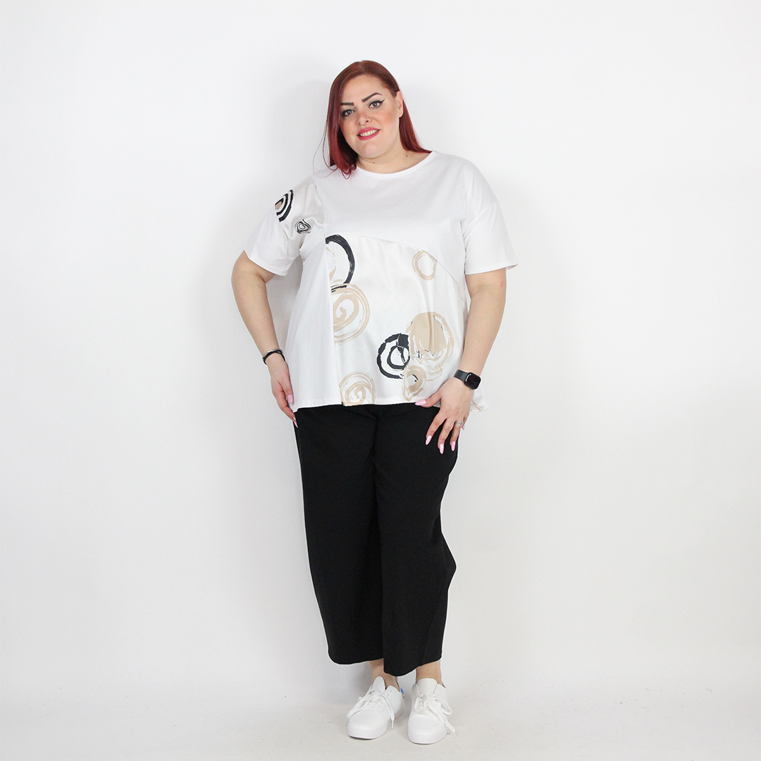 T-SHIRT CERCHI CURVY - immagine 2