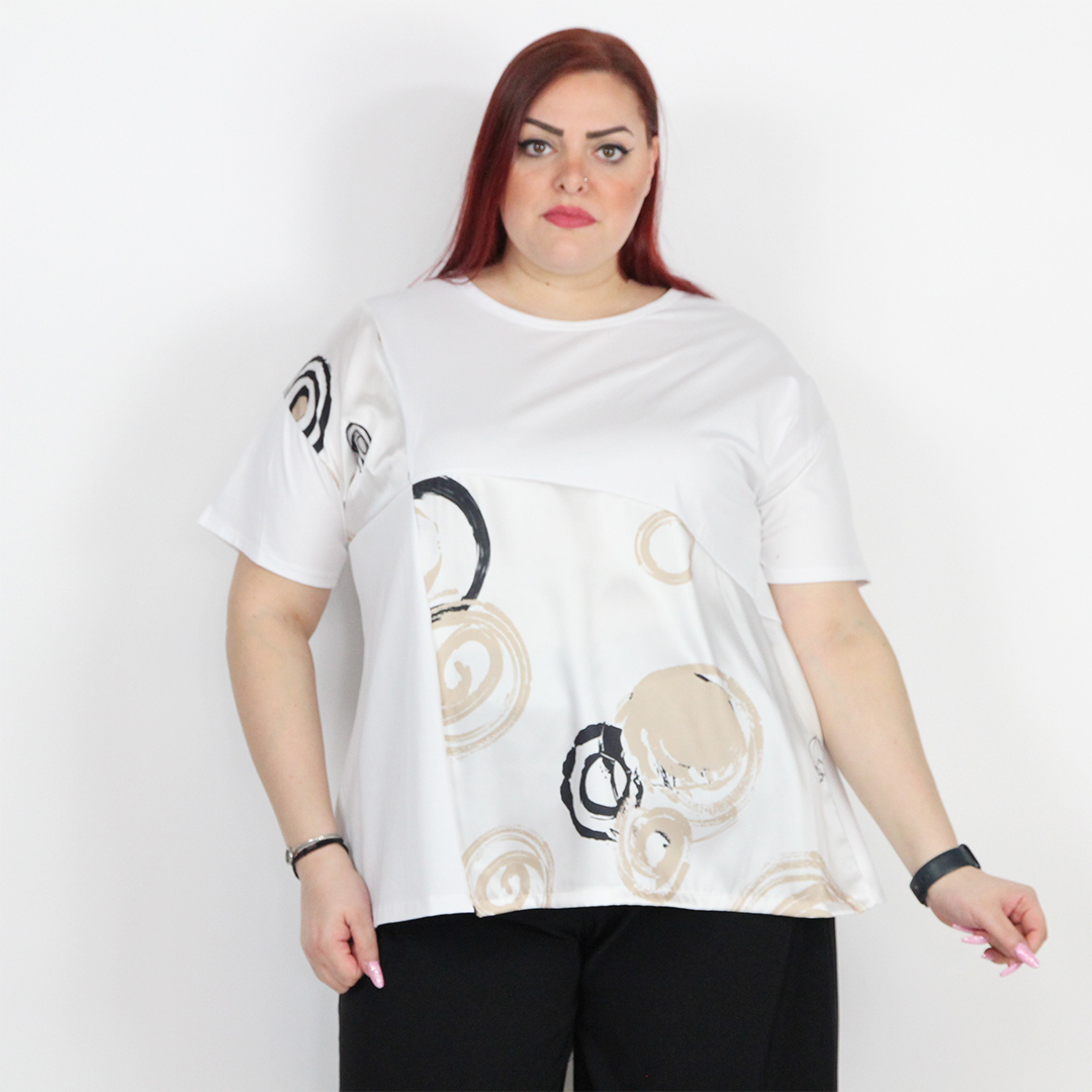 T-SHIRT CERCHI CURVY - immagine 5