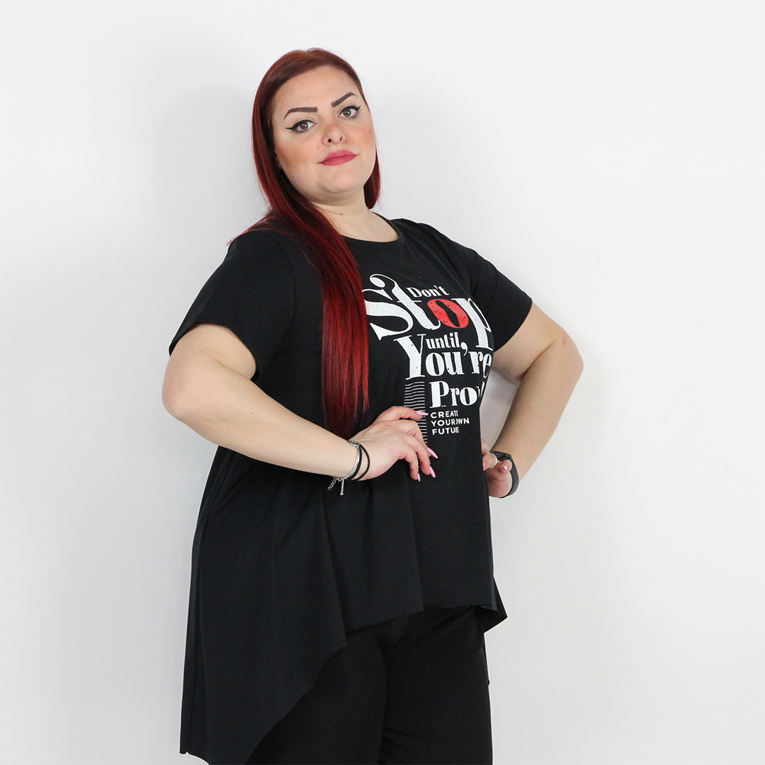 T-SHIRT STOP CURVY - immagine 5