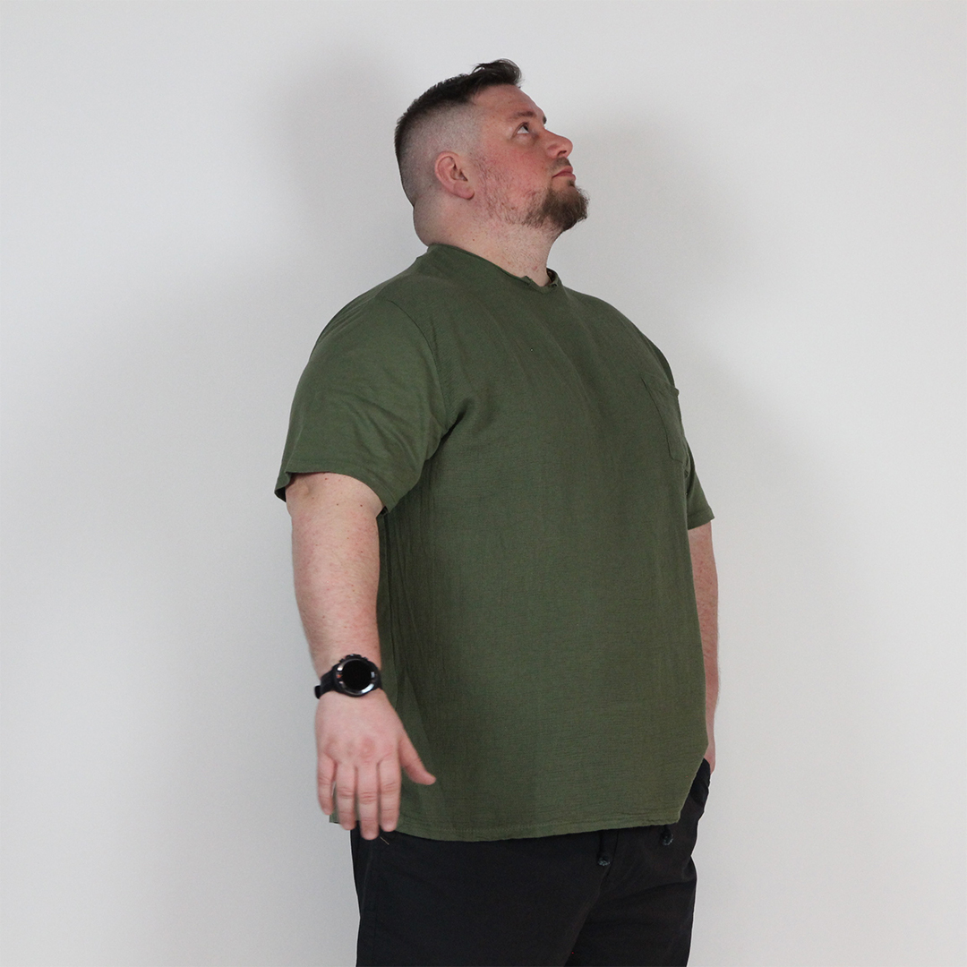 T-SHIRT SCOLLO V OVER - immagine 2