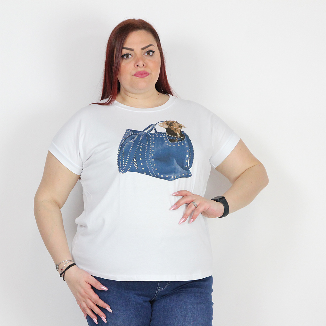 T-SHIRT BORSA BASSOTTO - immagine 2