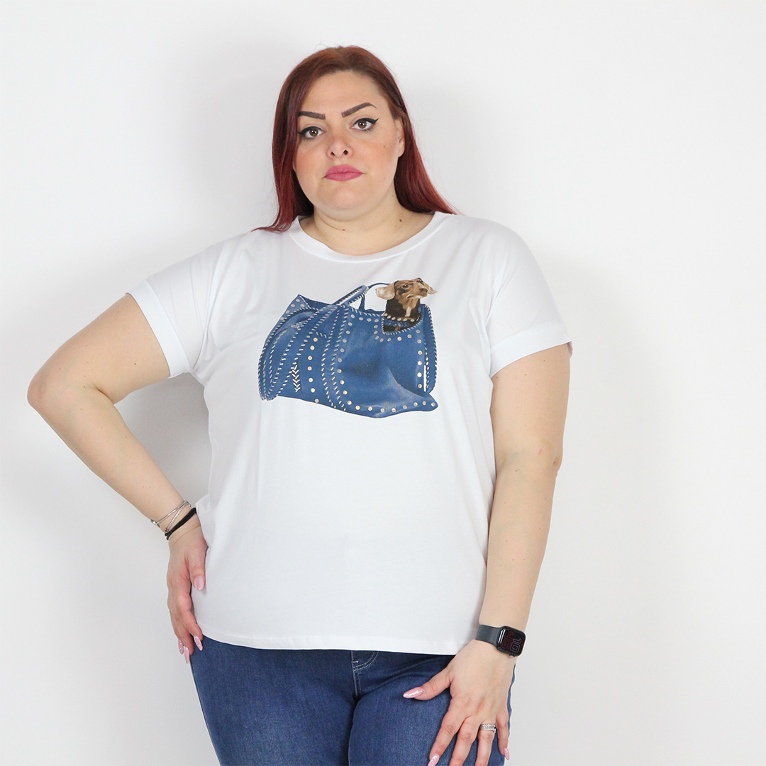 T-SHIRT BORSA BASSOTTO - immagine 4