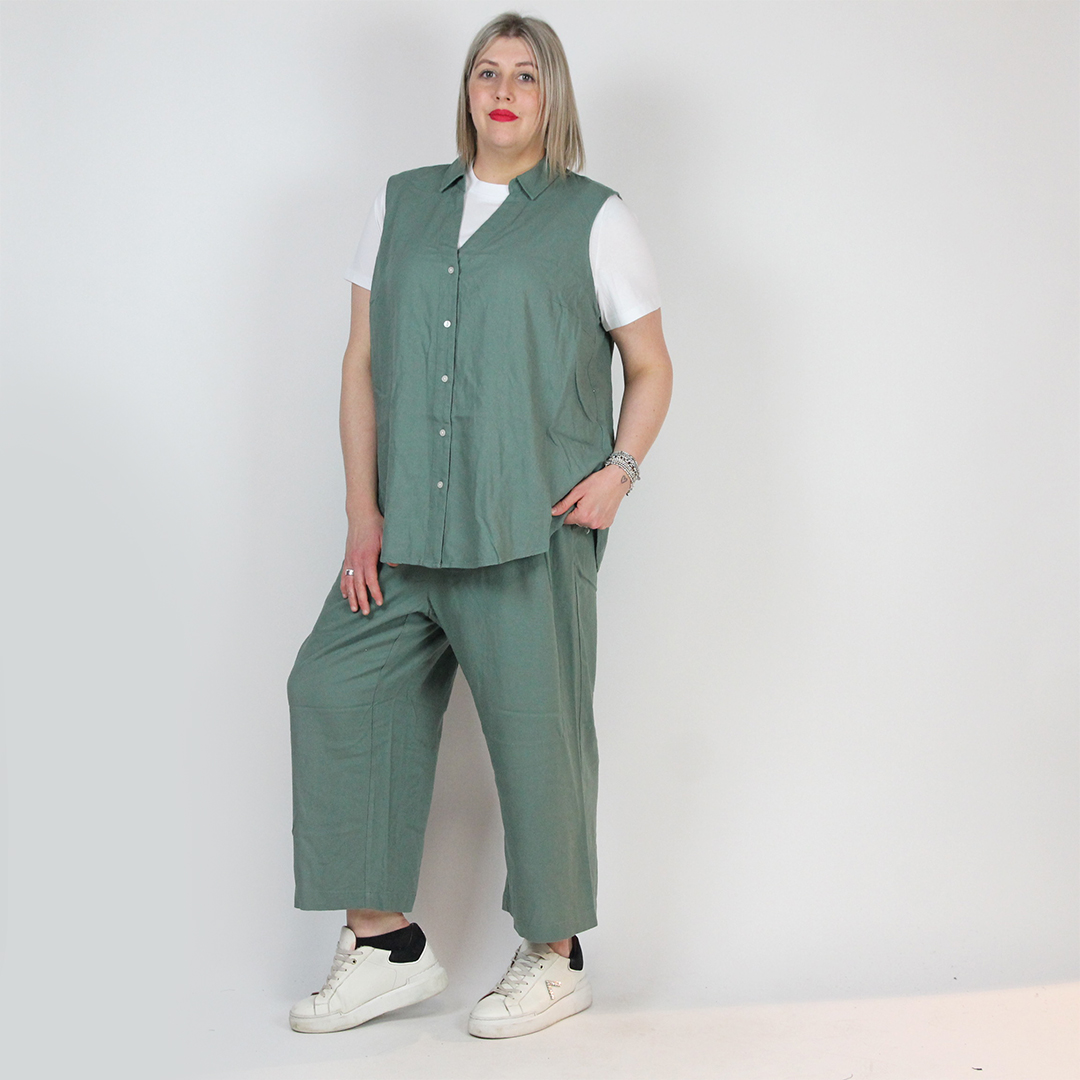 PANTA LINO 7/8 OVER - immagine 11